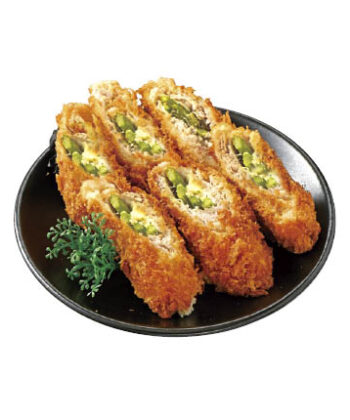 アスパラとチーズの肉巻きフライ